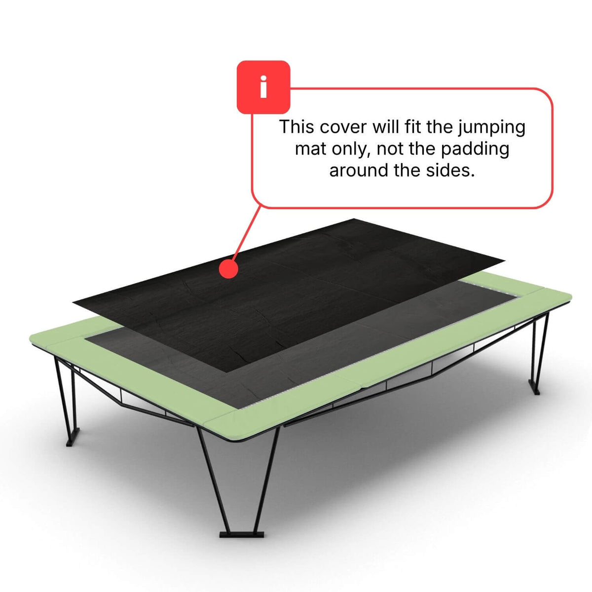 13ft x 8ft Rectangular Trampoline Debris Cover