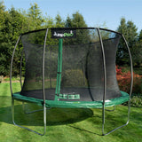 12ft JumpPRO™ Xcite Green Round Trampoline with Enclosure