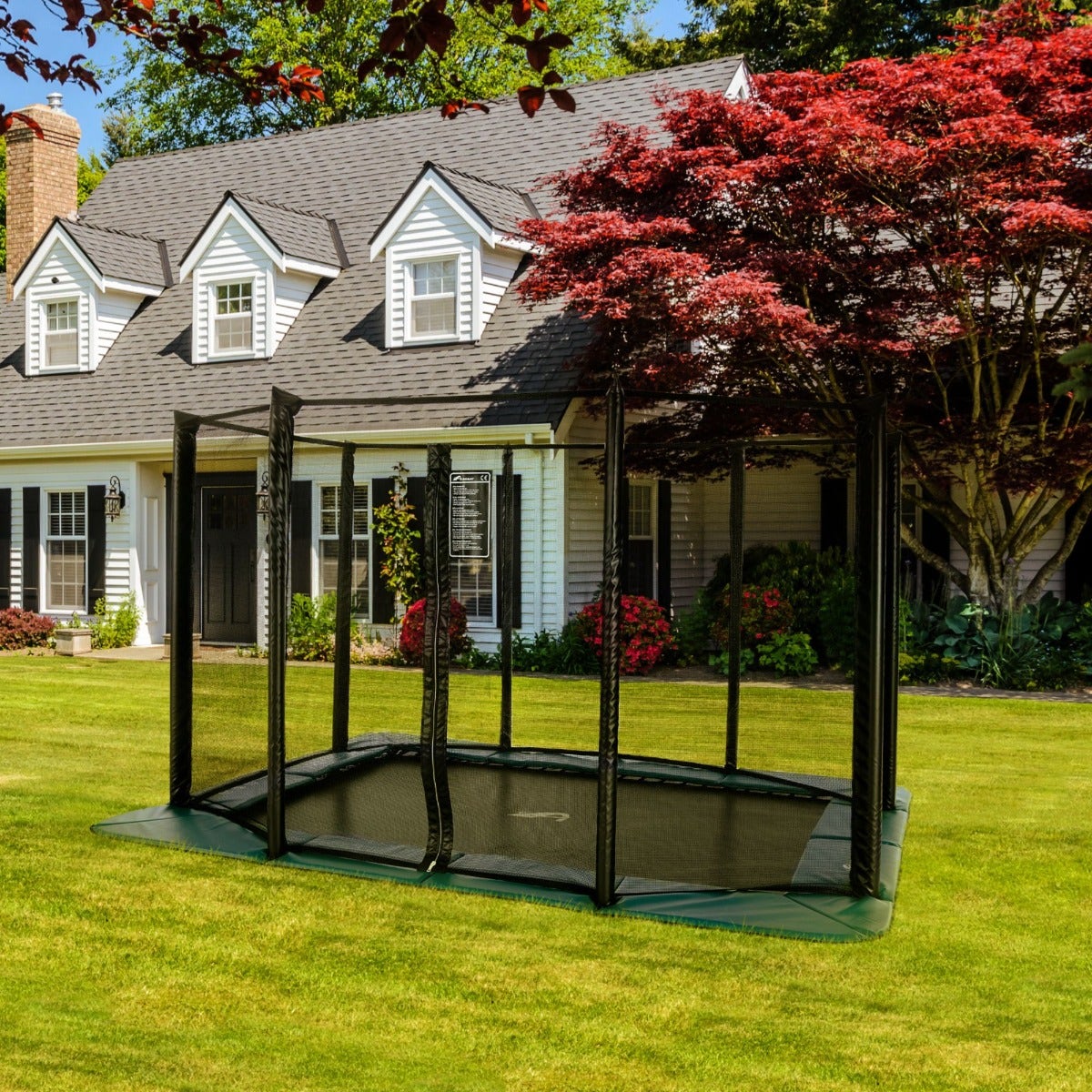 10ft x 6ft Akrobat Orbit Flat Rectangular Trampoline