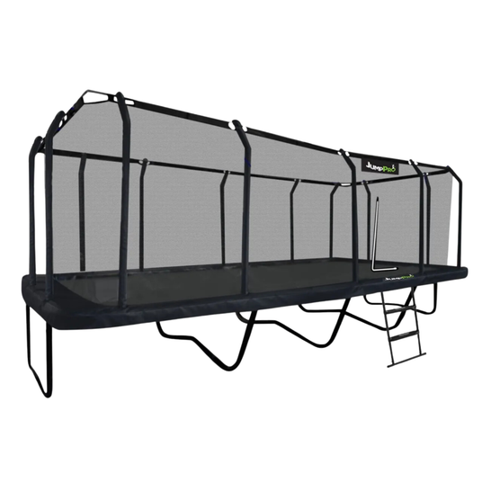 23ft x 10ft JumpPRO™ Xtra Giant Black Rectangular Trampoline - ** Plus 2 Free Trampoline Goals! **