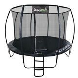 12ft JumpPRO™ Xcel Black Round Trampoline with Enclosure