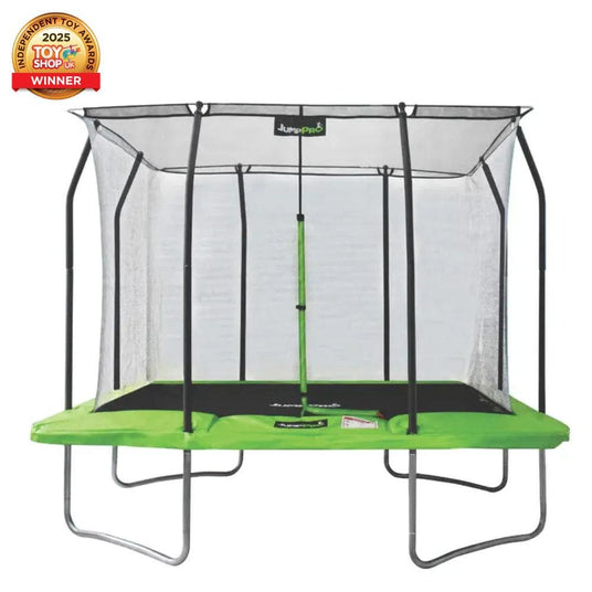 11ft x 8ft JumpPRO™ Xplore Green Rectangular Trampoline with Enclosure