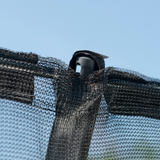 10ft x 7ft JumpPRO™ Xcel Black Rectangular Trampoline with Enclosure